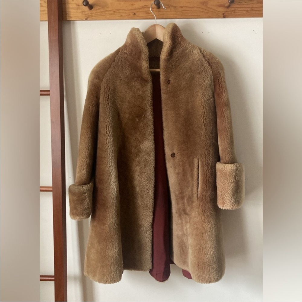 Women's Tan Faux Fur Coat